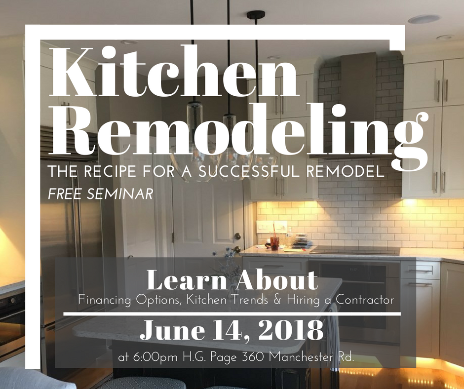 Kitchen Remodeling seminar promo